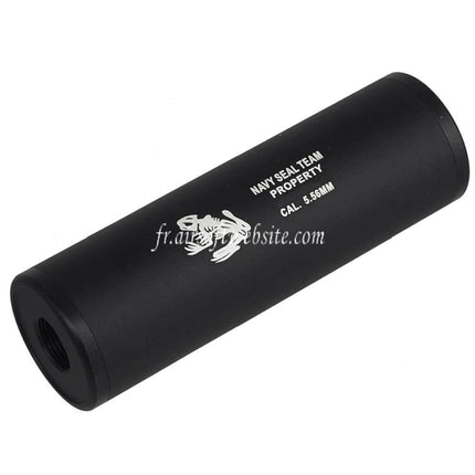 CYMA 108mm x 35mm Navy Seal Style Silencieux Convient pour -14mm CCW sens antihoraire / +14mm CW sens horaire Filetage