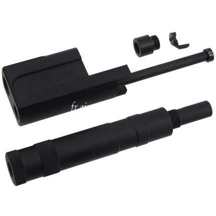 AIRSOFT WEBSITE ALGIMEC Style Compensateur avec Silencieux Convient pour +11mm CW sens horaire Filetage KSC Tokyo Marui M9 GBB Pistolets
