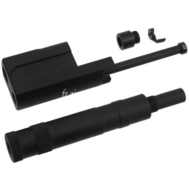 AIRSOFT WEBSITE ALGIMEC Style Compensateur avec Silencieux Convient pour +11mm CW sens horaire Filetage KSC Tokyo Marui M9 GBB Pistolets