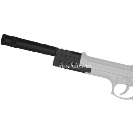 AIRSOFT WEBSITE ALGIMEC Style Compensateur avec Silencieux Convient pour +11mm CW sens horaire Filetage KSC Tokyo Marui M9 GBB Pistolets