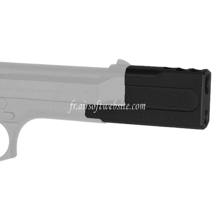 AIRSOFT WEBSITE ALGIMEC Style Compensateur avec Silencieux Convient pour +11mm CW sens horaire Filetage KSC Tokyo Marui M9 GBB Pistolets