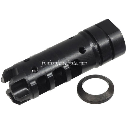 5KU 65mm LANTAC Dragon Style DGN762B Frein de Bouche Convient pour -14mm CCW sens antihoraire Filetage Noir