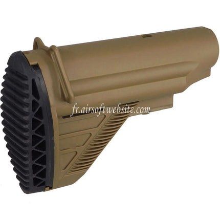 E&C E1 Style Rétractable Crosse Convient pour E&C HK417 G28 Série AEG Fusils Airsoft