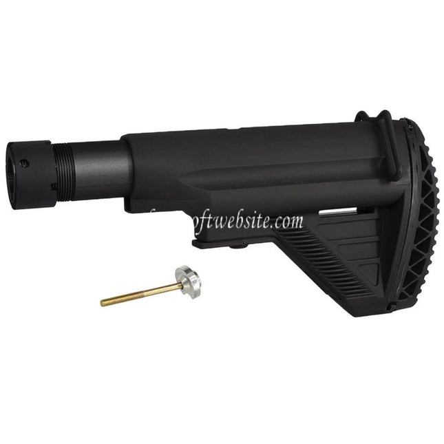E&C Rétractable Crosse avec tube Convient pour E&C HK417 G28 Série AEG Fusils Airsoft