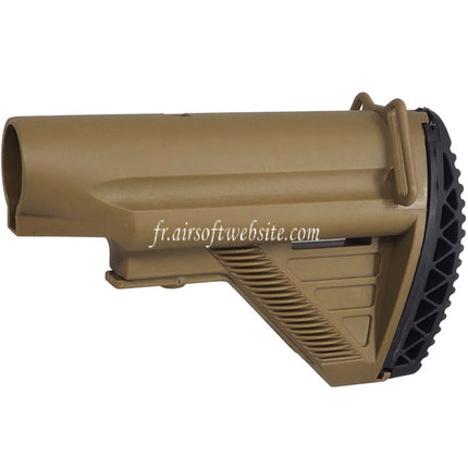 E&C Rétractable Crosse avec tube Convient pour E&C HK417 G28 Série AEG Fusils Airsoft