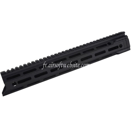 E&C MFR XS 14 Pouces M-Lok Garde-Main Rail Système Convient pour AR M4 M16 Série AEG Fusils Airsoft Noir
