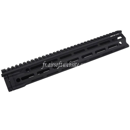 E&C MFR XS 14 Pouces M-Lok Garde-Main Rail Système Convient pour AR M4 M16 Série AEG Fusils Airsoft Noir