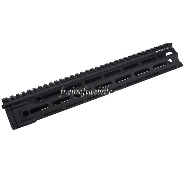 E&C MFR XS 14 Pouces M-Lok Garde-Main Rail Système Convient pour AR M4 M16 Série AEG Fusils Airsoft Noir