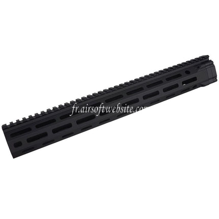 E&C MFR XS 15 Pouces M-Lok Garde-Main Rail Système Convient pour AR M4 M16 Série AEG Fusils Airsoft Noir