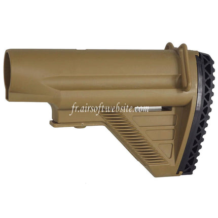 E&C E2 Style Rétractable Crosse Convient pour E&C HK417 G28 Série AEG Fusils Airsoft