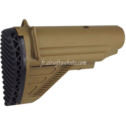 E&C E2 Style Rétractable Crosse Convient pour E&C HK417 G28 Série AEG Fusils Airsoft