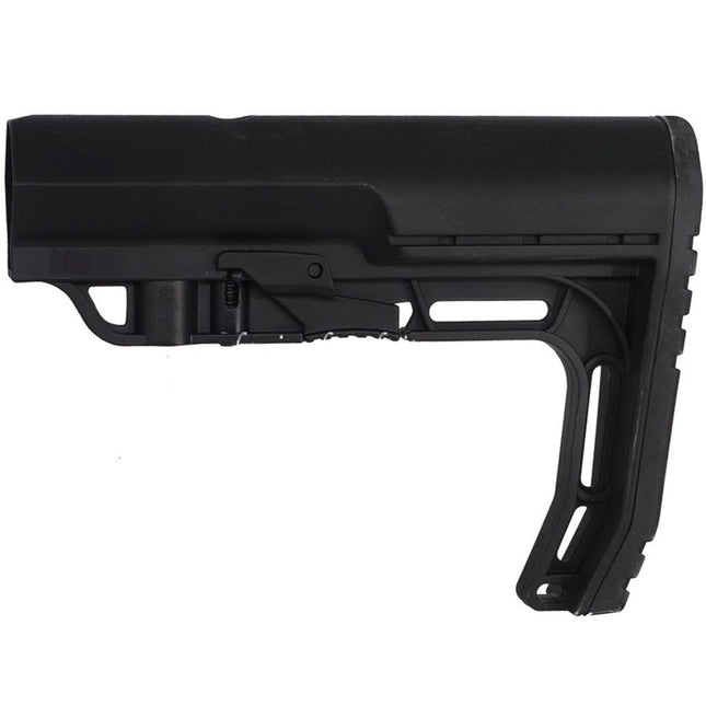 E&C BMSMIL Style Minimalist Rétractable Crosse Convient pour AR M4 M16 Série AEG Fusils Airsoft Noir