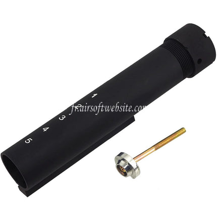 E&C 5-Position Crosse Tube tampon Convient pour E&C HK417 G28 Crosse Tube AEG Fusils Airsoft Noir