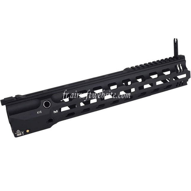 E&C GRIDLOK Style vitesse de la lumière 14.5 Pouces usage intensif M-Lok Garde-Main Rail Système Convient pour E&C 416 Série AEG Fusils Airsoft Noir