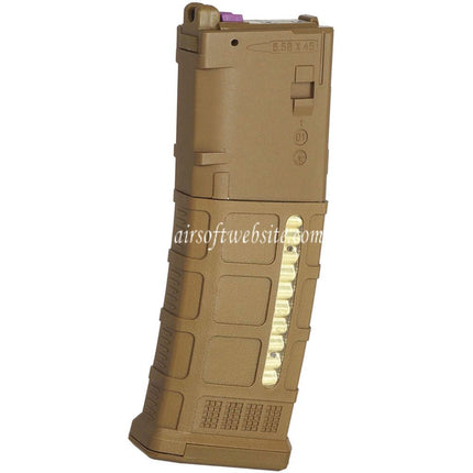 ARMY ARMAMENT 35 Billes Polymère PMAG Gaz Chargeur Convient pour CYMA CGS Tokyo Marui M4 Série MWS GBB Fusils Airsoft