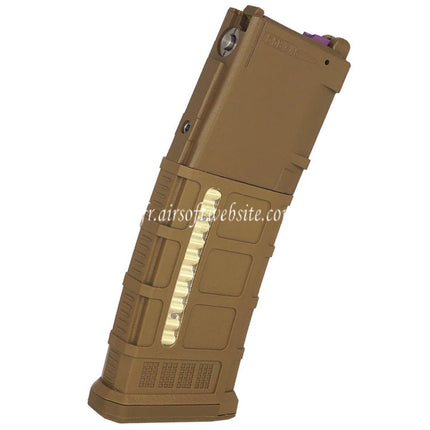 ARMY ARMAMENT 35 Billes Polymère PMAG Gaz Chargeur Convient pour CYMA CGS Tokyo Marui M4 Série MWS GBB Fusils Airsoft