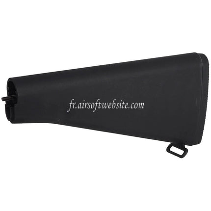 E&C M16A2 Fixe Crosse Convient pour M4 M16 Série AEG Fusils Airsoft Noir