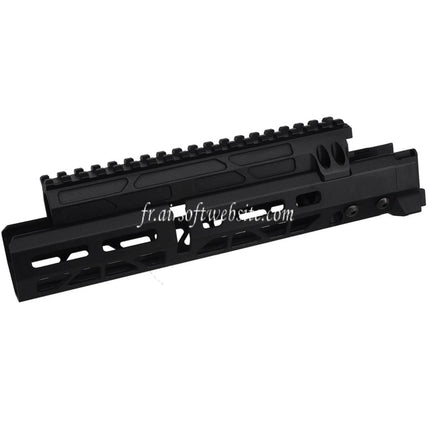 5KU 10.1 Pouces MMS Style M-Lok Garde-Main Rail Système Convient pour CYMA AKM AK74 AK105 Série AEG Fusils Airsoft Noir