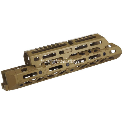 5KU KPYK CRC 1U020B Style 290mm Moyenne Longueur M-LOK Haut Bas Garde-Main Rail Système Convient pour Tokyo Marui AKM AK105 AKS-74U Série GBB Fusils Airsoft