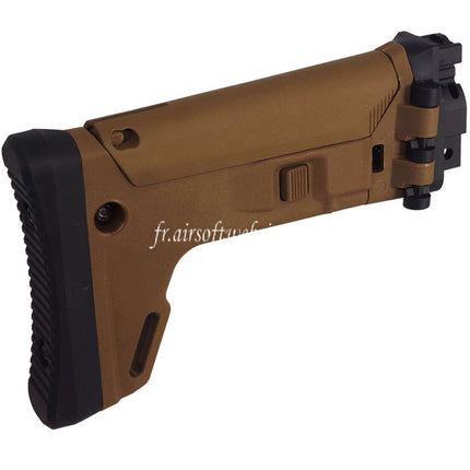 5KU ACR Style 7-Positions Pliage latéral Rétractable Crosse Convient pour Archwick B&T APC9-K Série GBB SMG Fusils Airsoft