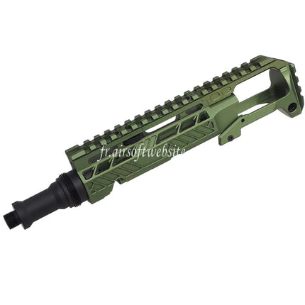 5KU Carabine Conversion Kit Type-A avec M1913 Rail Crosse Adaptateur Convient pour Action Army AAP-01 Série GBB Pistolet Airsoft