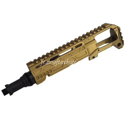 5KU Carabine Conversion Kit Type-C avec M1913 Rail Crosse Adaptateur Convient pour Action Army AAP-01 Série GBB Pistolet Airsoft