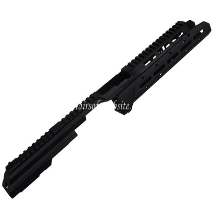 5KU Chassis SAG Style MK3.1 Monolithic M-Lok Garde-Main Rail Système Railed Couvre Poussière Set Convient pour CYMA AKM AK74 AK105 Série AEG Fusils Airsoft Noir