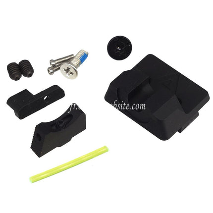 Bomber Airsoft CNC Aluminum Wilson Combat Style Glissière Canon Set Convient pour Tokyo Marui G19 Gen4 Série GBB Pistolets Noir