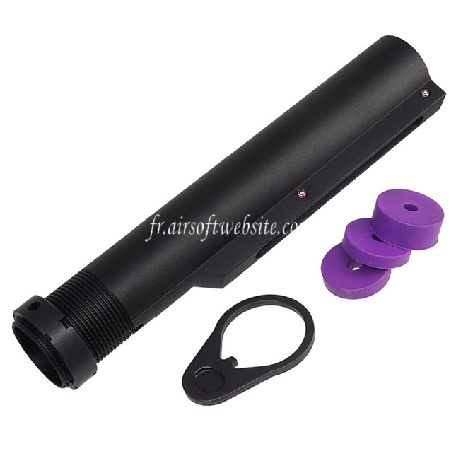CYMA 6-Position Crosse Tube tampon Convient pour CYMA CGS HK416 Tokyo Marui M4 Série MWS GBB Fusils Airsoft Noir