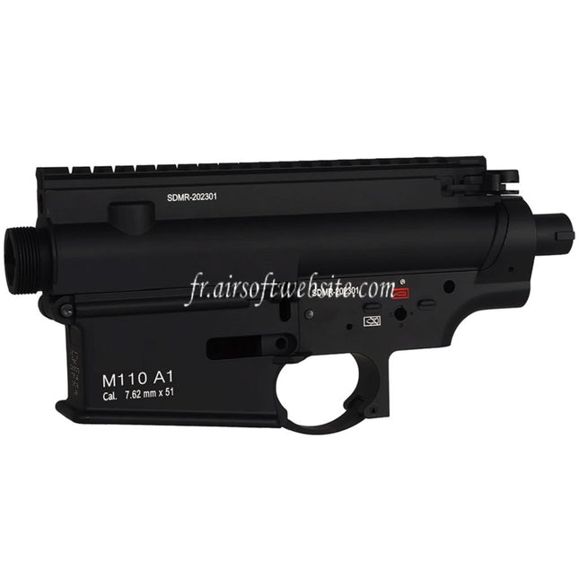 E&C SDMR Style Haut Bas Métal Boîtier Convient pour E&C M110A1 HK417 Série AEG Fusils Airsoft Noir