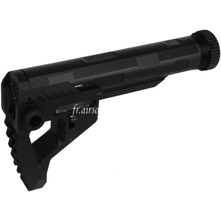 E&C Pit Style PDW Crosse Convient pour AR M4 M16 Série AEG Fusils Airsoft Noir