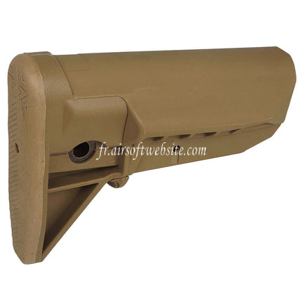 E&C Bravo MOD.0 SOPMOD Style Rétractable Crosse Convient pour AR M4 M16 Série AEG Fusils Airsoft