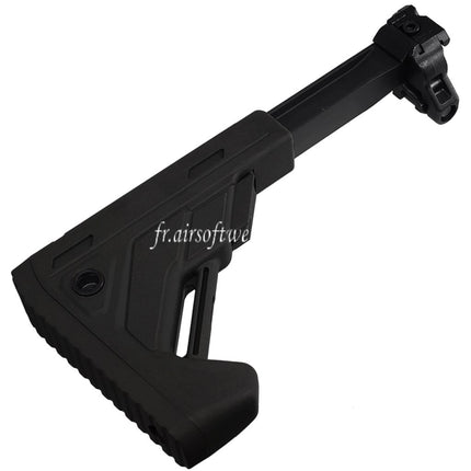 E&C 5-Positions Rétractable Pliant Crosse Convient pour 20mm Picatinny Rail E&C SIG MPX MCX Série Fusils Airsoft