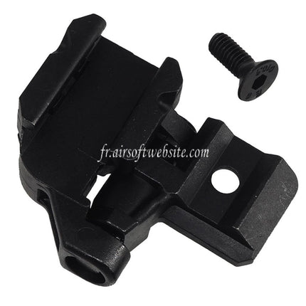 E&C Crosse Adaptateur de charnière Convient pour 20mm Picatinny Rail E&C SIG MPX MCX Série Fusils Airsoft Noir