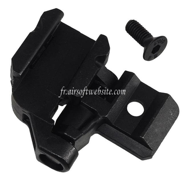 E&C Crosse Adaptateur de charnière Convient pour 20mm Picatinny Rail E&C SIG MPX MCX Série Fusils Airsoft Noir