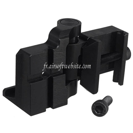 5KU Crosse Adaptateur de charnière Convient pour 20mm Picatinny Rail PT-1 PT-3 Série Pliant Crosse Noir