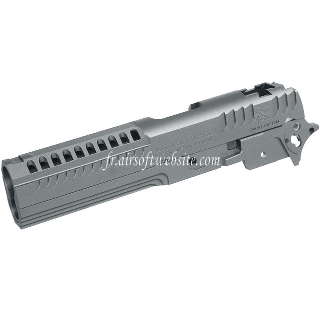 5KU CNC Aluminum LimCat Custom Style Milieu Châssis Glissière Set Convient pour Tokyo Marui Hi-Capa 5.1 Série GBB Pistolets Airsoft