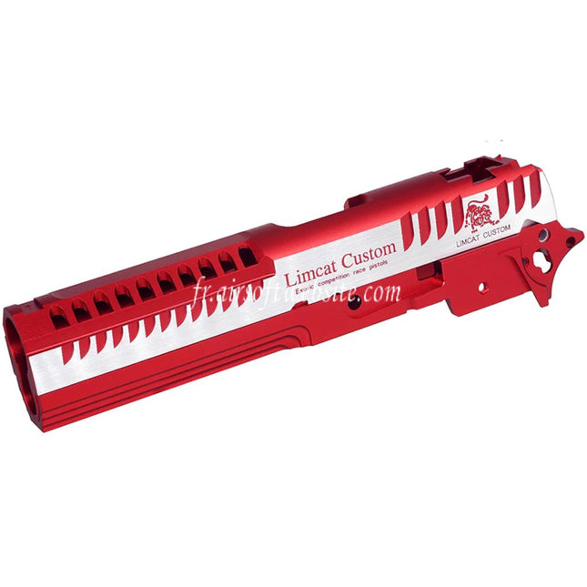 5KU CNC Aluminum LimCat Custom Style Milieu Châssis Glissière Set Convient pour Tokyo Marui Hi-Capa 5.1 Série GBB Pistolets Airsoft