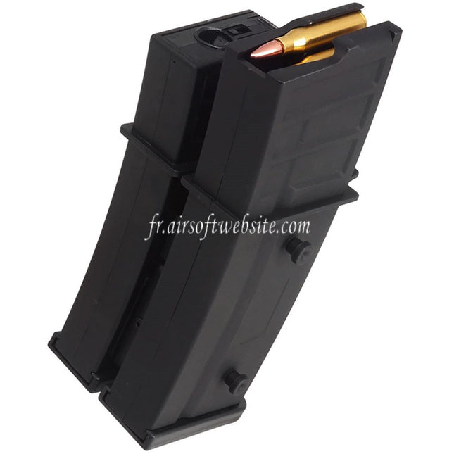 BATTLEAXE 1000 Billes Électrique Contrôle du son Dual Chargeur Convient pour G36 Série AEG Fusils Airsoft Noir