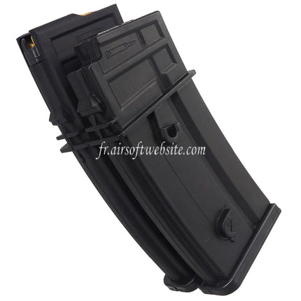 BATTLEAXE 1000 Billes Électrique Contrôle du son Dual Chargeur Convient pour G36 Série AEG Fusils Airsoft Noir