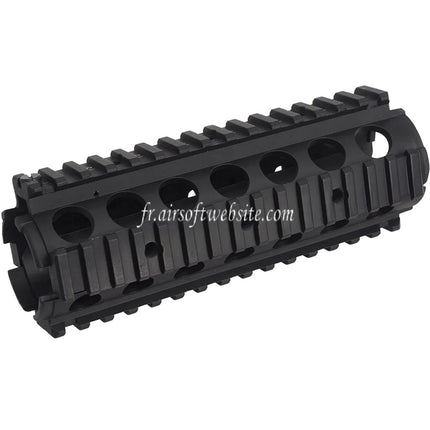 Airsoft Website 170mm CNC Aluminum KAC Style M4A1 M4CQB RAS Garde-Main Rail Système avec Couvre Poussière Convient pour M4 M16 Série AEG Fusils Noir