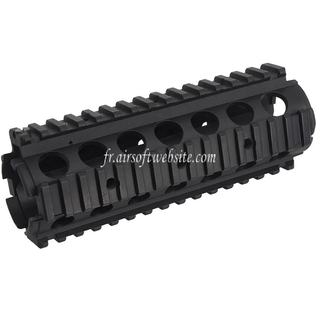Airsoft Website 170mm CNC Aluminum KAC Style M4A1 M4CQB RAS Garde-Main Rail Système avec Couvre Poussière Convient pour M4 M16 Série AEG Fusils Noir