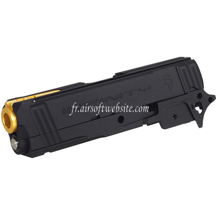 Bomber Airsoft CNC Aluminum SVI Infinity Tiki Style Canon Milieu Châssis Glissière Kit Set Convient pour Tokyo Marui Hi-Capa 5.1 Série GBB Pistolets