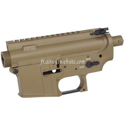 E&C Métal Haut Bas Boîtier Convient pour E&C Tokyo Marui M4 M16 Série AEG Fusils Airsoft Dark Earth