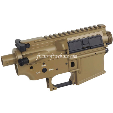 E&C Métal Haut Bas Boîtier Convient pour E&C Tokyo Marui M4 M16 Série AEG Fusils Airsoft Dark Earth