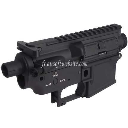 E&C QD Système de détachement rapide Métal Haut Bas Boîtier Convient pour E&C Tokyo Marui M4 M16 Série AEG Fusils Airsoft Noir