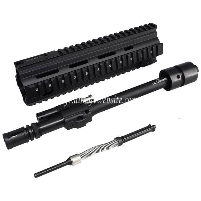 CYMA CGS HK416A5 Garde-Main Rail Système Intérieur Extérieur Canon Ensemble avant Convient pour CYMA CGS HK416 Série GBB Fusils Airsoft Noir