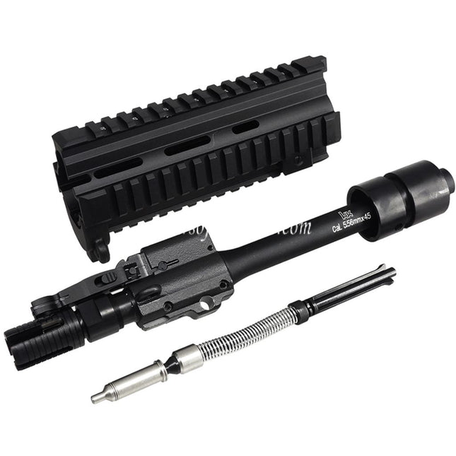 CYMA CGS HK416C Garde-Main Rail Système Intérieur Extérieur Canon Ensemble avant Convient pour CYMA CGS HK416 Série GBB Fusils Airsoft Noir