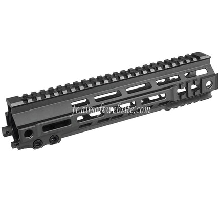 E&C Geissele Style MK4 SMR 10 Pouces M-Lok Garde-Main Super modulaire Rail Système Convient pour M4 M16 Série CGS MWS AEG GBB Fusils Airsoft