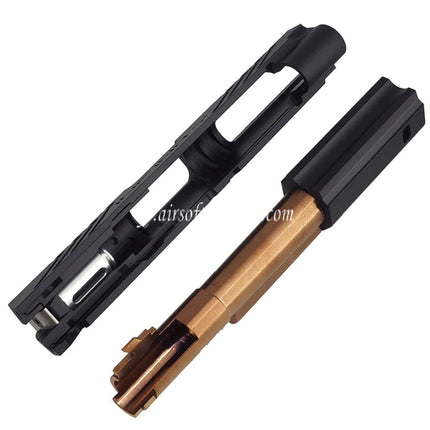 5KU CNC Aluminum Infinity IMM Style Canon Milieu Châssis Glissière Kit Complète Set Convient pour Tokyo Marui Hi-Capa Série GBB Pistolets Airsoft